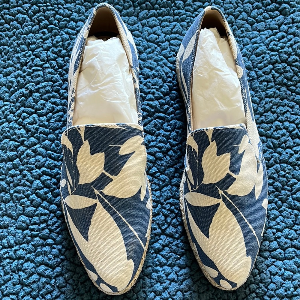 M Gemi Agio blue/natural espadrille size 38/7.5 NWOT